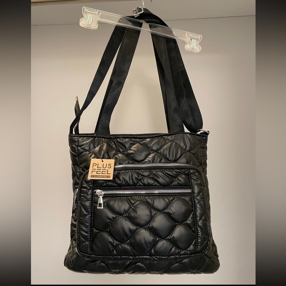 Black Puffer Tote